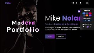 Amazing modern portfolio website using simple Html, Css and Javascript only