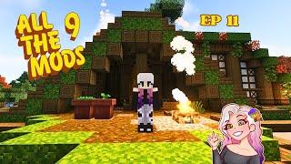Minecraft All The Mods 9 (ATM9) - Episode 11 (Finally Building...and a Hobbit!)