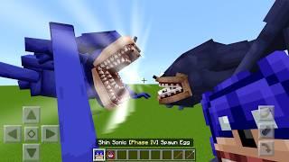 NEW Shin Sonic vs OLD Shin Sonic Mod ADDON UPDATE in MINECRAFT PE