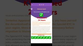 Tentative approval | Pi network | Pi kyc verification | 24-H  #pikycverification #pinetwork #shorts