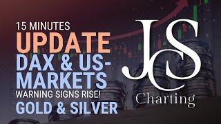 DAX, DJIA, SPX, NDX, SILVER & GOLD - WARNING SIGNS RISE! Be prepared — JCS-Charting