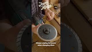 Angle Grinder Hack - Switch discs without tools #Shorts