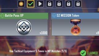 Call of Duty Mobile Use Tactical Equipment 5 Times in MP Matches Task Complete