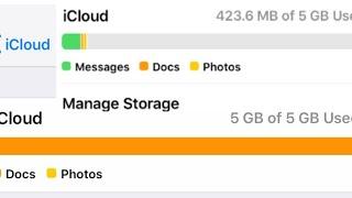 How to clear iCloud storage. Documents/other