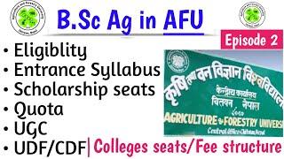 Bsc Ag in Nepal | Agriculture & Forestry University - Full details 2021 | AFU Colleges/Fee structure