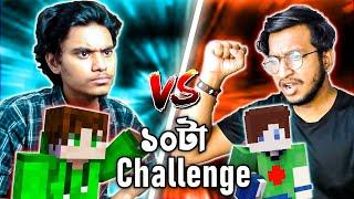 Minecraft ১০টা Challenge | Sabbir vs Dsb | SABBIR OFFICIAL with @MrDsb