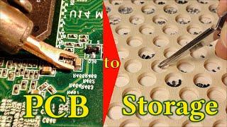 How I desolder and process SMD components - from PCB to organized storage