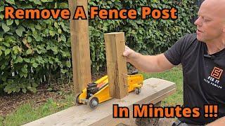 Easily Remove a Fence Post Without Digging!