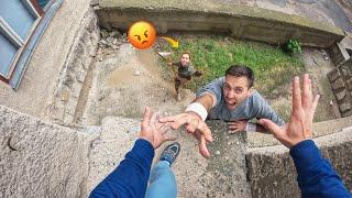 ESCAPING ANGRY MOM (Epic Parkour Chase POV in CHISINAU)