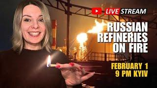 RUSSIAN REFINERIES ON FIRE Q&A with @AnnafromUkraine