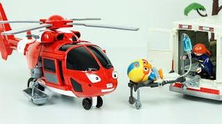 타요 구조헬기 에어 소방 헬리콥터 자동차 장난감! 뽀로로 친구들을 구출하자! Tayo Rescue Helicopter Air Car Toys