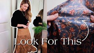 Thrifting ONLY high quality clothing - What To Look For And Tips On How To Find It