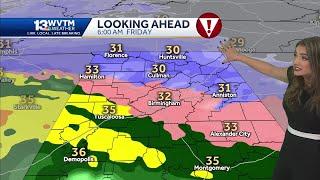 Alabama winter storm: Snow sleet, and freezing rain all in the weather forecast Friday, Some icy ...