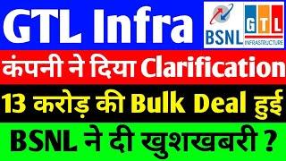 GTL Infra share latest update | Clarification दिया | GTL Infra share news | GTL Infra share analysis