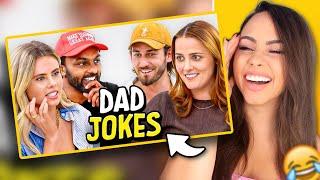 Dad Jokes | Don't laugh Challenge | Sath x Peyton vs Kat x Pat | Bunnymon REACTS