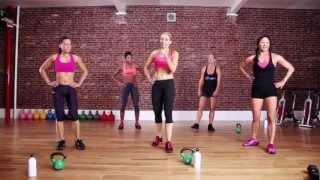 Awesome, Amazing, Energizing, FUN Kettlebell Kickboxing Weightloss and Toning Workout!