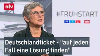 Deutschlandticket - "auf jeden Fall eine Lösung finden": Hasselmann im Frühstart | ntv