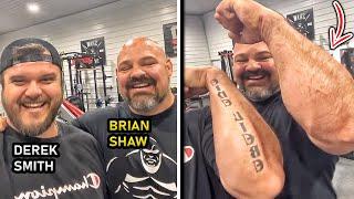 DEREK MEETS BRIAN SHAW! BRIAN LOOKING TOO BIG! RIP LEVAN!