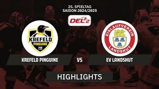 DEL2: Krefeld Pinguine vs. EV Landshut I Highlights - 25. Spieltag | SDTV Eishockey