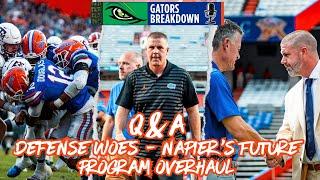 Florida Gators Defense Woes, Napier's Future, and Program Overhaul: Addressing Fan Concerns