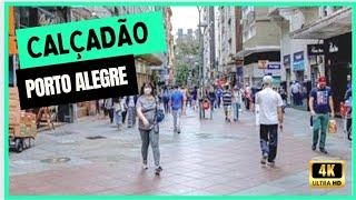 Porto Alegre 2022 - Calçadão de Porto Alegre - Centro Histórico - Rio Grande do Sul - 4K