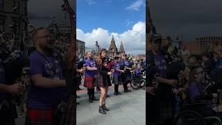 Playing Scotland the Brave with 175 pipers and drummers | Piping Live 2024 Big Band