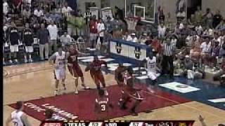 FNL4.COM  Texas Justin Mason crossover and dunk vs Notre Dame Maui Classic