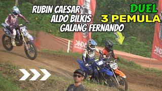 Aldo Bilkis vs Rubin Caesar vs Galang Fernando Duel 3 Pemula Berbahaya Grasstrack 2024