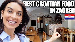 TRYING TO FIND TRADITIONAL CROATIAN FOOD IN ZAGREB | #Croatia in 30 days