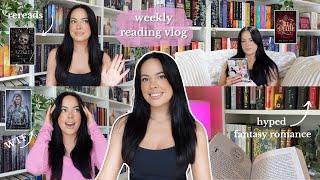reading hyped fantasy romance, the throne of honor & blood, and rereads  READING VLOG