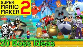 Mario Maker 2 - 20 BOSS IDEAS (Cuphead, Undertale, Minecraft, Sonic) (Mario Maker 2 Boss Battles)