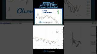 Where to anchor your VWAP at today's earnings gap? #Shorts #BrianShannon