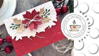 Try It Out Tuesday | Spellbinders Poinsettia Bells & Border | Christmas Cardmaking