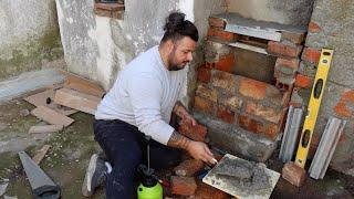 STARTING OUR BBQ AREA at Our Portuguese Homestead - VLOGSTEAD#31