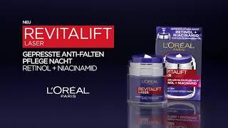 L’Oréal Paris Revitalift Laser | Gepresste Creme Anti-Falten Pflege Nacht mit Retinol + Niacinamid