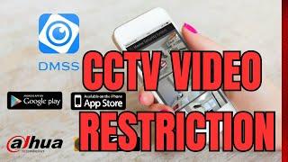 How to Restrict Users from your CCTV camera footage on DMSS APP | Dahua