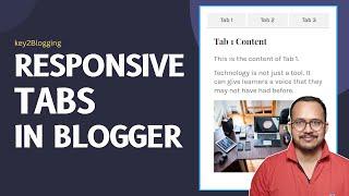 How to Add Tabs in Blogger Website (2024)