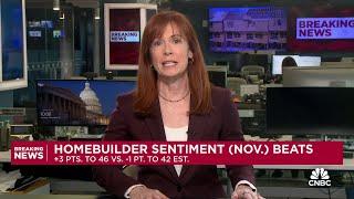 Homebuilder sentiment improved for the third straight month