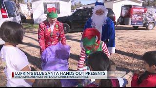 BLUE SANTA'S COMING TO TOWN: Lufkin PD deliver presents to local children