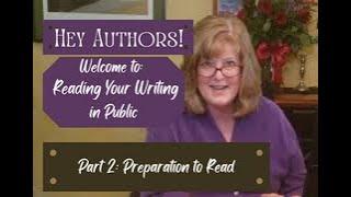 For Authors Tips and Tricks for Preparing to Read in Public