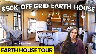 Exquisite $50k OFF GRID EARTH HOUSE made with COMPRESSED EARTH BLOCKS - Ryan Runge Netflix HGTV