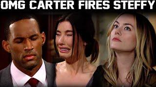 Carter fires Steffy - Hope laughs happily CBS The Bold and the Beautiful Spoilers