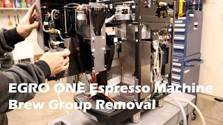 Egro One Espresso Machine Brew Group Removal