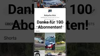 Danke für 100 Abonnenten!! #rallye #action #rally #drift #örm #jump #capcut #mistake