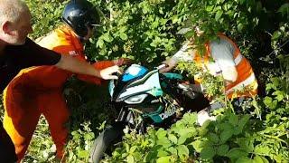 BSB 2022 Brands hatch #44 bike recoverd from the trees at Hawthorns Cam7