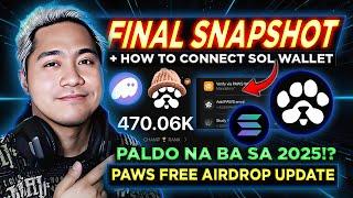 Paws FREE AIRDROP Final Snapshot + Connect Wallet Full Guide Tutorial