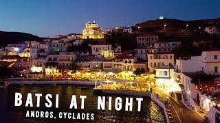 Batsi at night, Andros, Cyclades | GREECE 