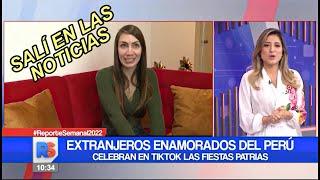 Salí en las noticias: EXTRANJEROS ENAMORADOS del PERÚ, celebran en TikTok FIESTAS PATRIAS