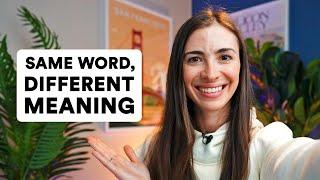 Same words, different meanings | Pronunciation and definition changes