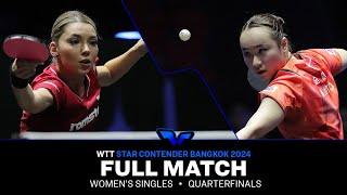 FULL MATCH | Bernadette SZOCS vs Mima ITO | WS QF | #WTTBangkok 2024